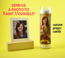 Load image into Gallery viewer, THE SHEPHERDESS Custom Prayer Candle - Funny Saint Candle - Animal Lover Gift - Sister Prayer Candle - Funny Birthday Gift - Roommate Gift