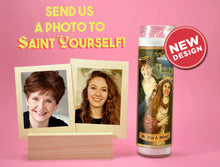 Load image into Gallery viewer, TWO WOMEN Saints - Customized Prayer Candle - Funny Mother and Daughter Gift - Mom and Daughter - Sisters - Mothers Day Candle