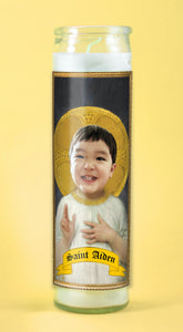 THE CHILD Custom Prayer Saint Candle - Son Prayer Candle - Daughter Prayer Candle - Childhood Memory - Gift for Grandma - Novena - Child Memory Gift