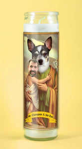 PARENT & CHILD Customized Prayer Candle - Funny Pet Gift - Novena Candle - Dog Prayer Candle - Go Saint Yourself