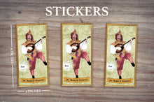 Load image into Gallery viewer, JESTER SAINT OF FLATULENCE - Personalized Sticker - Pack of 3 Identical Stickers- JUST THE STICKER
