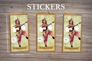 JESTER SAINT OF FLATULENCE - Personalized Sticker - Pack of 3 Identical Stickers- JUST THE STICKER
