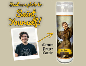 THE BROTHER - Custom Prayer Saint Candle - Monk Prayer Candle - Funny Prayer Candle - Funny Gift - Gift for Brother or Brother in Law