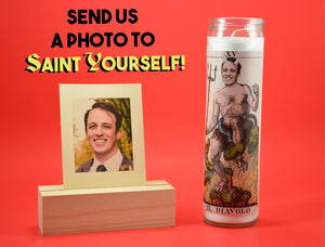 THE DEVIL Custom Prayer Candle ~ Satan Candle - Funny Prayer Candle - Saint Your Pet - Parody Candle - Prank Gift