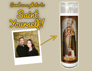 THE BISHOP Custom Prayer Candle - Personalized Prayer Candle - Funny Saint Candle - Funny Birthday Gift - Funny Office Gift - Gag Gift