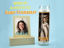 Load image into Gallery viewer, SAINT OF PEACE Custom Pet Saint Candle - Funny Pet Gift - Personalized Valentines Gift - Angel Candle - Gift for Pet Owner - Dog - Cat
