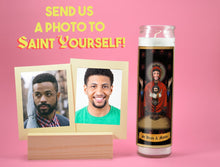 Load image into Gallery viewer, HOLY DUO - Personalized Custom Prayer Candle - Novena Candle - Funny Prayer Candle - Devotional Mother Candle - Gift for Sibling - Unique Gifts