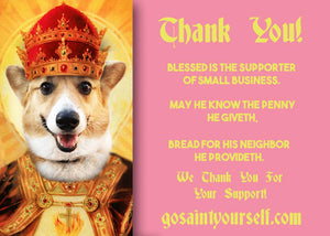 JESTER SAINT OF FLATULENCE Custom Pet Saint Candle - Funny Pet Gift - Fart Candle - Fool Prayer Candle