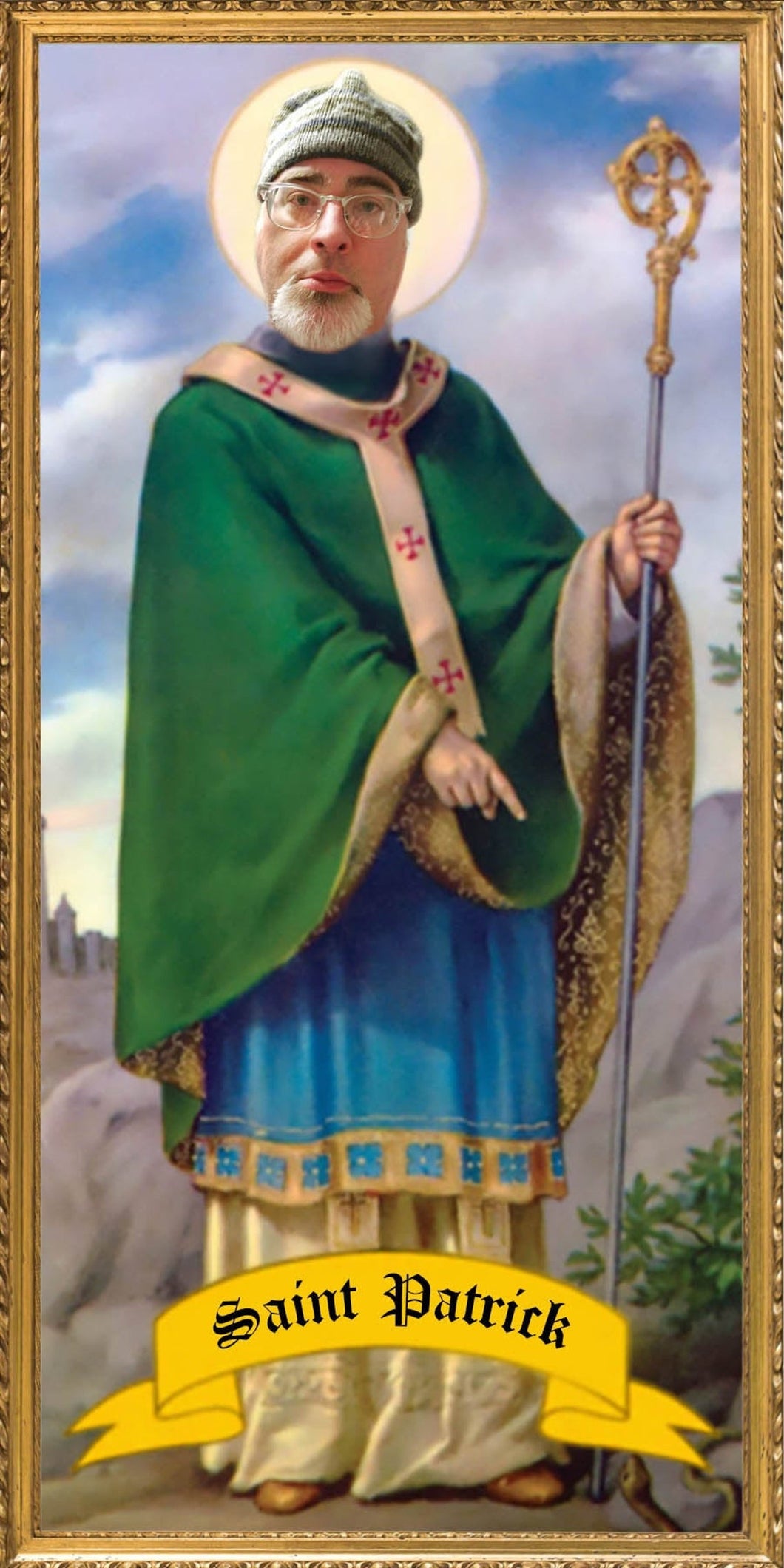 ST. PATRICK Custom Prayer Candle - Funny Irish Ireland Gift - Saint Patrick Custom Candle - Patron Saint - Catholic Gifts