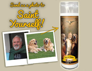 HOLY FAMILY Prayer Candle - 3 person Custom Prayer Saint Candle - Family Prayer Candle - Pet Loss Gift - Pet Memorial Candle - Pet Sympathy