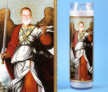 Load image into Gallery viewer, ANGEL WITH SWORD Custom Prayer Candle ~ Angelic Candle - Funny Prayer Candle - Saint Your Pet - Pet Memorial - Pet Angel - Warrior