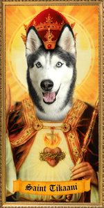 THE KING - Customized Pet Prayer Candle - Personalized Devotional Candle - Funny Saint Candle - Corgi Candle - Saint Your Dog - Pet Bird