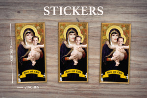 MADONNA & CHILD - Personalized Sticker - Pack of 3 Identical Stickers - JUST THE STICKER - Funny Valentine Gift - Valentines Day Couples Gift - Husband Wife Gift Gifts for Him and Her