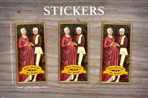RENAISSANCE LOVERS - Personalized Sticker - Pack of 3 Identical Stickers - JUST THE STICKER - Funny Valentine Gift - Valentines Day Couples Gift - Husband Wife Gift Gifts for Him and Her