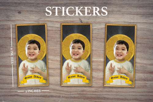 THE CHILD - Personalized Sticker - Pack of 3 Identical Stickers - JUST THE STICKER